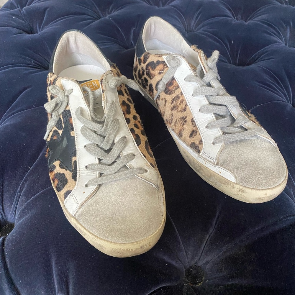 Golden Goose leopard sneakers